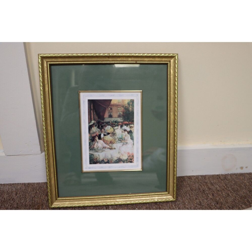 Vintage Pierre Georges Jeanniot Ritz Paris Framed Art Print Impressionist 14x16